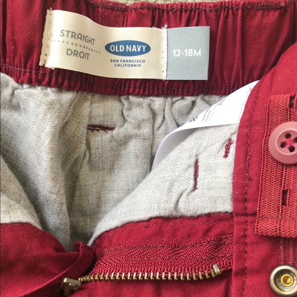 Old Navy Straight Leg Lined Pants 12-18mo - Picture 4 of 4